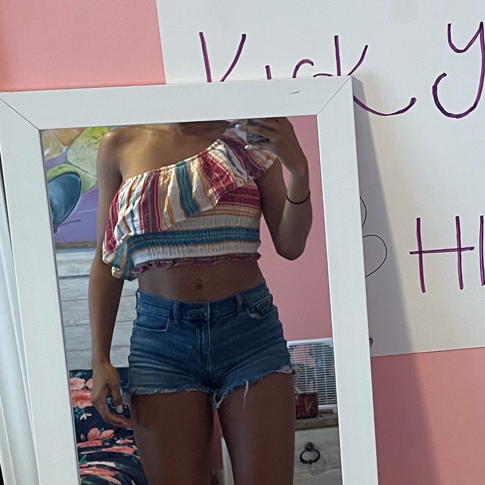 American Eagle Outfitters One Sleeve Top